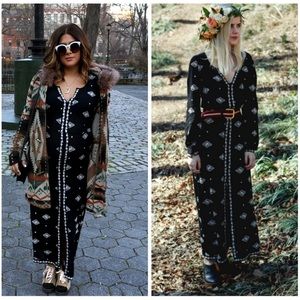 Free people embroidered maxi dress